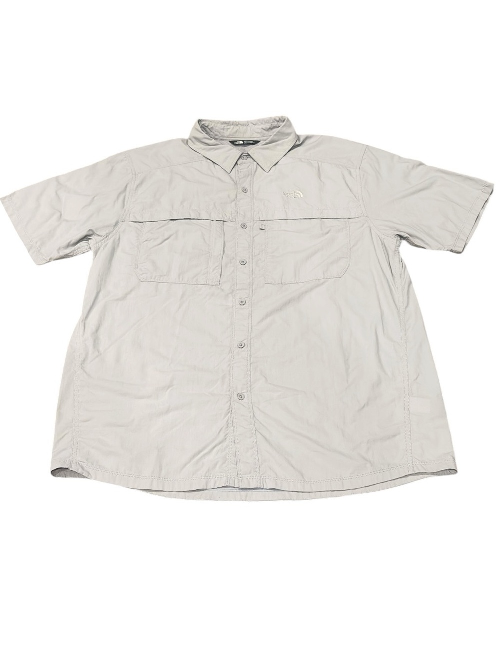 The North Face Men's Short-Sleeve Button-Down Shirt - Light Gray